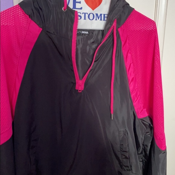 Pink and black windbreaker brand new never worn - Picture 6 of 7
